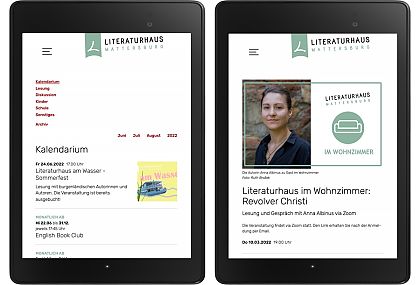 Literaturhaus Mattersburg - Webdesign in Wien, Philipp Hofstätter